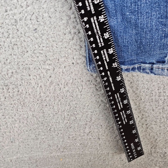 MCGUIRE Made in USA Womens Size 26 Skinny Jeans Rose Embroider - Picture 6 of 13